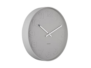 Karlsson Mr Grey Numbers Wall Clock #22971