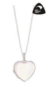Sterling Silver Plain Heart Locket #23713