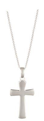 Sterling Silver Plain Cross Pendant #22533