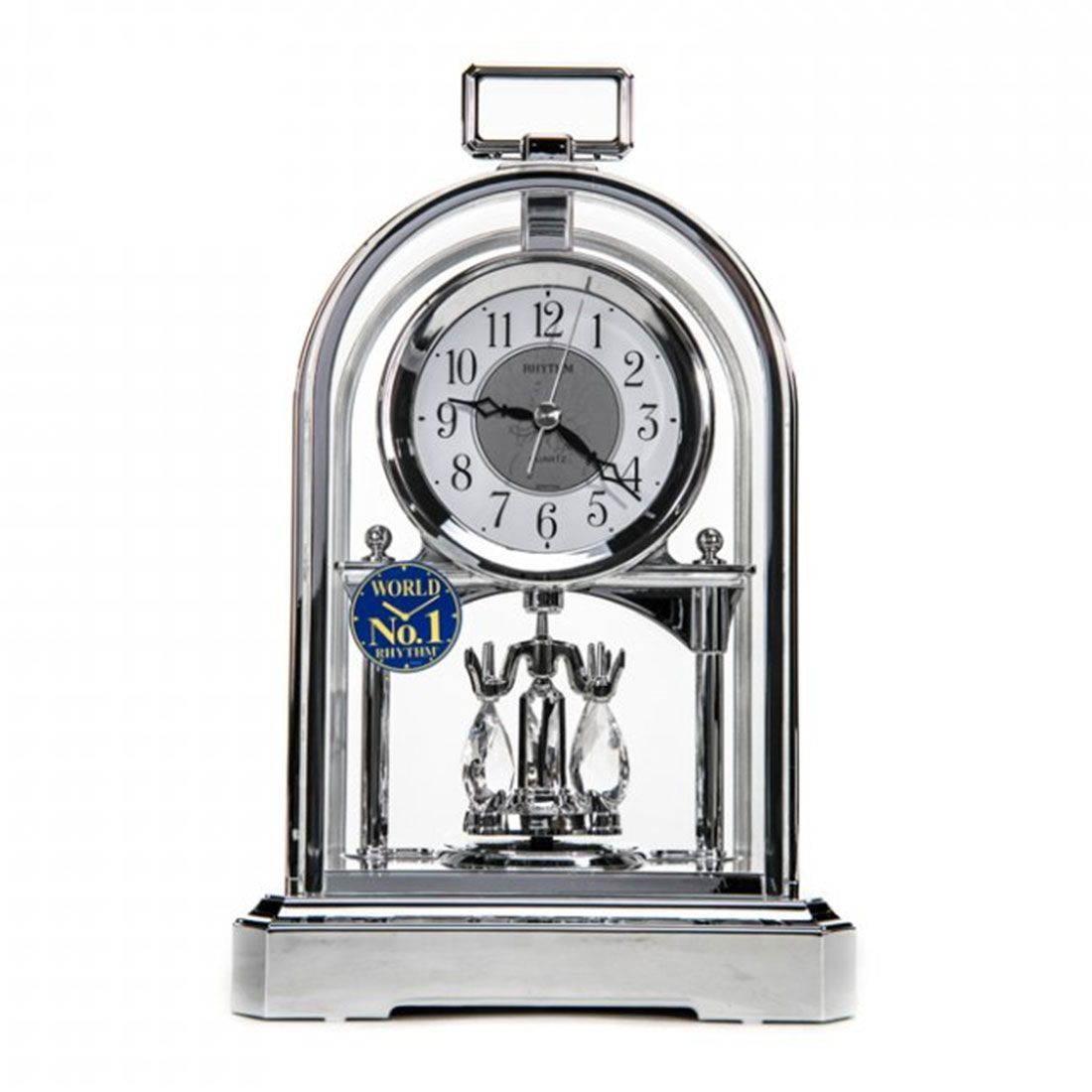 Rhythm Carriage Table Clock with Pendulum #