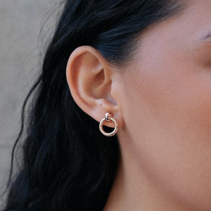 Najo Roma Stud Earrings Gold Plated #