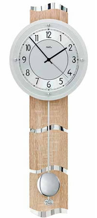 AMS Sonoma/Aluminum 66CM Designer Wall Clock #22522