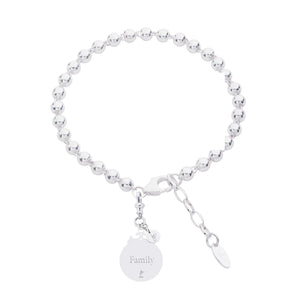 Sterling Silver Declaration Family Tree Bracelet