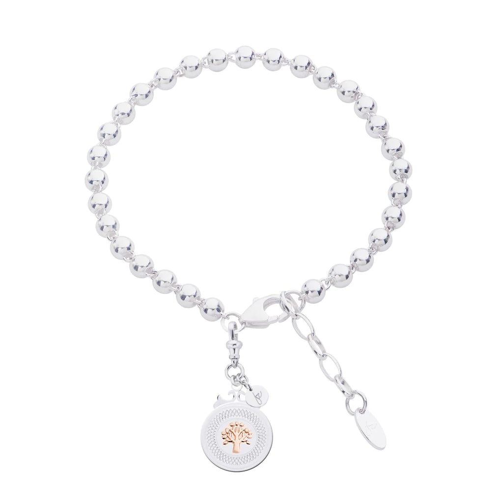 Sterling Silver Declaration Family Tree Bracelet #