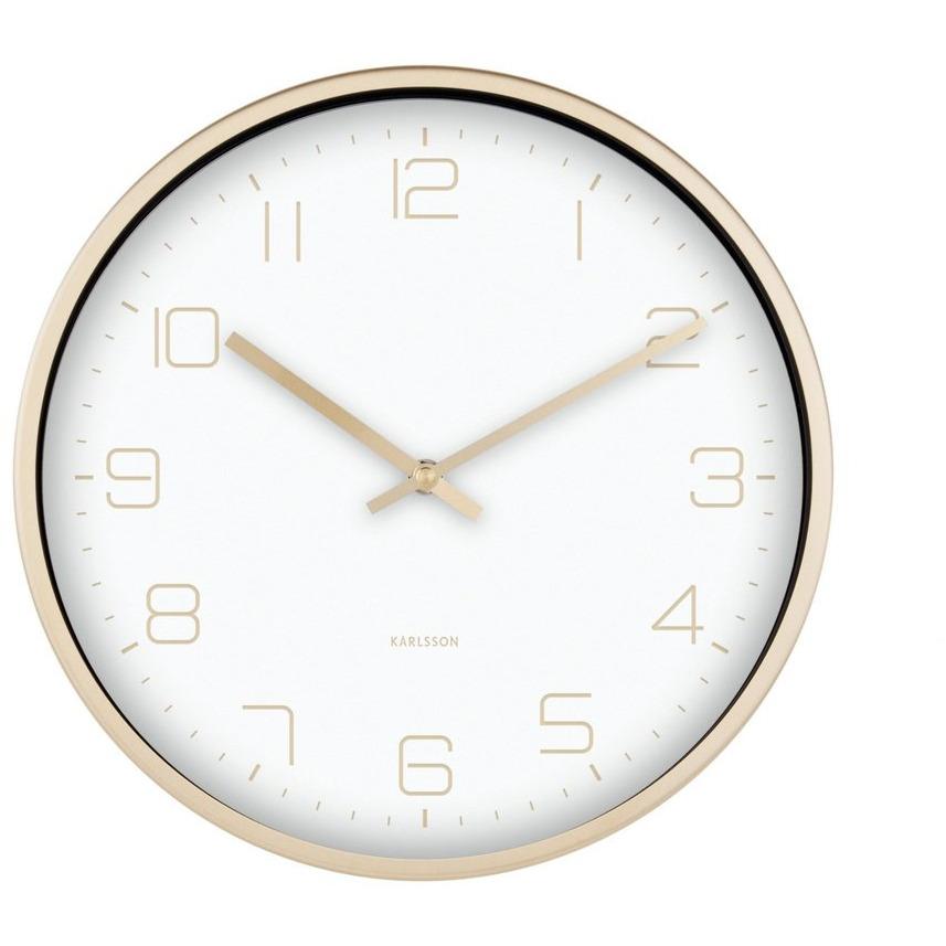 Karlsson Gold Elegance White Wall Clock #